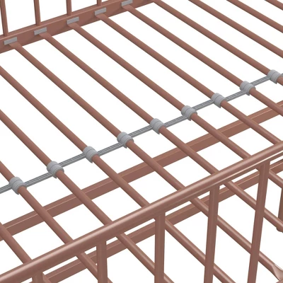 Twin Kaila Metal Loft Bed Rose Gold - Room & Joy 9 Twin Kaila Metal Loft Bed Rose Gold - Room & Joy - Image 7