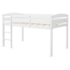 Costway Twin Low Loft Bunk Junior Bed Bedroom Wooden Guard Rail Ladder White/Espresso/Grey 24 Costway Twin Low Loft Bunk Junior Bed Bedroom Wooden Guard Rail Ladder White/Espresso/Grey -Children Furniture Store GUEST c360a34c 2a7f 497c a111 b84db0fd8355