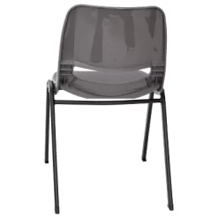 Flash Furniture HERCULES Series 661 Lb. Capacity Gray Ergonomic Shell Stack Chair With Black Frame And 16'' Seat Height, Set Of 5 -Children Furniture Store GUEST c4a98738 ae06 4604 94f6 b8eaa2367a54