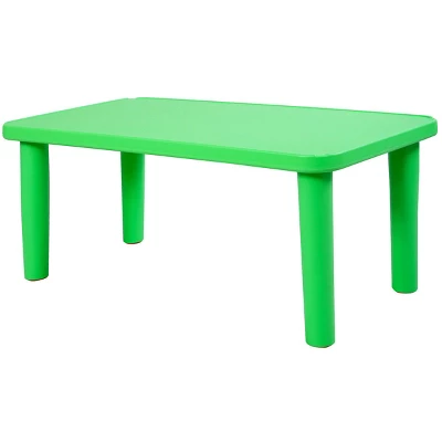 Costway Kids Portable Plastic Table Learn And Play Activity School Home Furniture Green 5 Costway Kids Portable Plastic Table Learn And Play Activity School Home Furniture Green - Image 3
