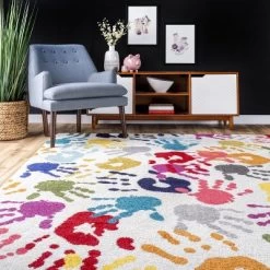 NuLOOM Pinkie Handprint Kids Area Rug 20 NuLOOM Pinkie Handprint Kids Area Rug -Children Furniture Store GUEST c6dad28b 0bce 4863 8133 5a2b7156e791
