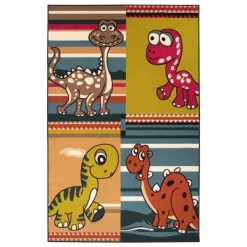 Dinoventure Dinosaurs Non-Slip Kids Playroom Decor Washable Indoor Area Rug By Blue Nile Mills -Children Furniture Store GUEST c8b86917 850a 4fea 919b 194464cca5b0