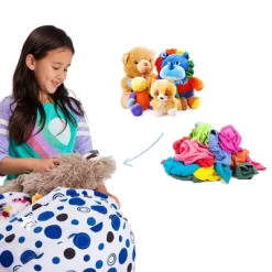 Stuffed Animal Storage Bean Bag Chair Cover For Kids' - Posh Creations -Children Furniture Store GUEST c920633c 6a8f 4bb3 a9df f8b62e3f8254