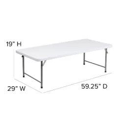 Flash Furniture 4.93-Foot Kid's Granite White Plastic Folding Table 12 Flash Furniture 4.93-Foot Kid's Granite White Plastic Folding Table -Children Furniture Store GUEST ca401930 3ca2 43e4 a6f4 88afb68478bb