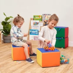 ECR4Kids SoftZone Cozy Cubes, Flexible Foam Seating -Children Furniture Store GUEST caca6c6d 060e 4116 ad9c 17356f59a7a2
