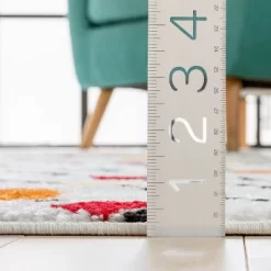 Well Woven Modern Dandy Dots Stripes Bright Kids Room Carpet Soft Durable White Area Rug -Children Furniture Store GUEST cbf4f739 2e50 40ad aa1b 8698d8872b82