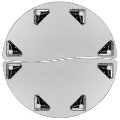 Emma And Oliver 2 Piece 47.5" Circle Collaborative Grey Kids Adjustable Activity Table Set -Children Furniture Store GUEST ccb5ec89 ccab 42ac 99bd 83093ceccee2