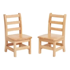 ECR4Kids Three Rung Ladderback Chair, Classroom Seating, Natural, 2-Pack -Children Furniture Store GUEST cd4a741d 208a 451a a55a 17e1478da2d2