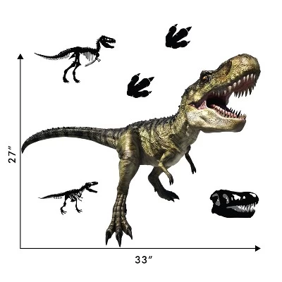 T-rex Wall Decal - Decalcomania 3 T-rex Wall Decal - Decalcomania