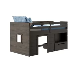 Max & Lily Loft Bed Twin Size Solid Wood Platform Bed Frame For Kids With Storage Drawer -Children Furniture Store GUEST cd54a0c4 774c 4e5c a981 7763121a2ceb