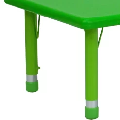 Emma And Oliver 24"W X 48"L Rectangular Plastic Height Adjustable Activity Table -Children Furniture Store GUEST cdbd923b da27 4354 9691 92de1683db68