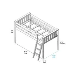 Max & Lily Twin Low Loft Bed -Children Furniture Store GUEST ce729d07 24f4 428c b97f 4b7932b3bcad