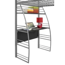 Andy Metal Loft Bed With Integrated Desk And Shelves - Room & Joy -Children Furniture Store GUEST ceb23394 0a42 401d 9449 82e73fa57fc1