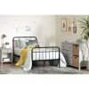 Twin Cotton Candy Metal Complete Bed Black - South Shore