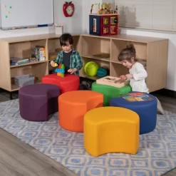 Flash Furniture Soft Seating Flexible Moon For Classrooms And Daycares - 12" Seat Height -Children Furniture Store GUEST cf7d3ee1 a3c2 4abb 8d9e 80806d981e5e