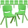 Flash Furniture 8 Pack Plastic Stackable School Chair With 12" Seat Height -Children Furniture Store GUEST d03a996d f181 4936 9380 6c1504863199