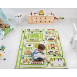 52.5"x71" Traffic Green 3D Play Rug - IVI 25 52.5"x71" Traffic Green 3D Play Rug - IVI -Children Furniture Store GUEST d09823a7 8a48 4dc0 a90d 88dd2df0f027