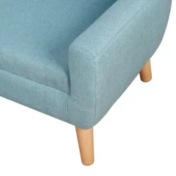 Qaba 2-Seat Kids Sofa Linen Fabric And Wooden Frame Sofa For Kids And Toddlers Ages 3-7, 11" High Seat -Children Furniture Store GUEST d271758f c75d 42e2 9d7d ed8f66d42970