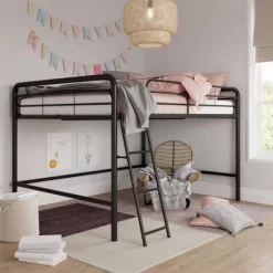 Full Adeline Junior Metal Loft Bed - Room & Joy