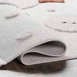 NuLOOM Kilah Snowmen High-Low Kids Tasseled Area Rug -Children Furniture Store GUEST d545d989 a7d5 4e10 afdb fa67b2e83ed1