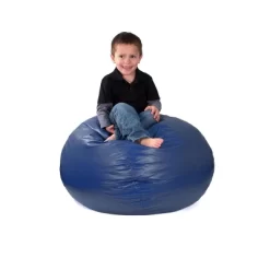 Medium Vinyl Bean Bag Chair Blue - Gold Medal