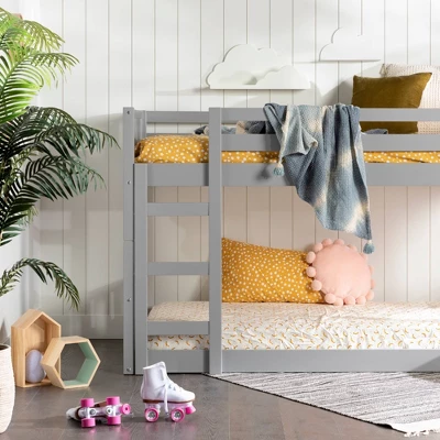 Twin Over Twin Wood Detachable Slat Bunk Bed - Saracina Home 14 Twin Over Twin Wood Detachable Slat Bunk Bed - Saracina Home - Image 12