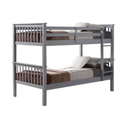 Twin Over Twin Solid Wood Mission Design Bunk Bed - Saracina Home -Children Furniture Store GUEST d5917a7c d7f7 4fac 8bf5 55436f14d9c3