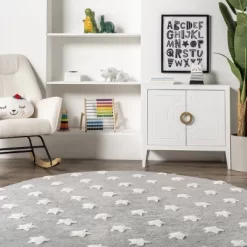 NuLOOm Raised Stars Kids Machine Washable Area Rug -Children Furniture Store GUEST d5c5382d 8b02 4530 ad40 f12fac6c8c83