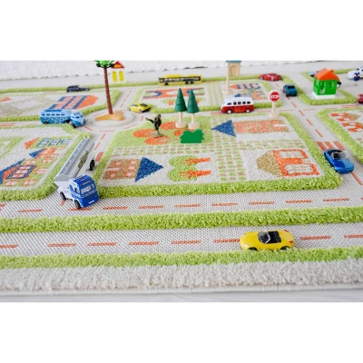 52.5"x71" Traffic Green 3D Play Rug - IVI 11 52.5"x71" Traffic Green 3D Play Rug - IVI - Image 9