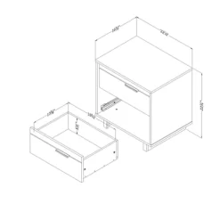Fynn 2-Drawer Nightstand - South Shore -Children Furniture Store GUEST d708e8bd c00e 468d b3a0 26985a85732e