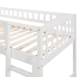 Twin Size Loft Bed With Slide And Ladder - ModernLuxe -Children Furniture Store GUEST d7d43390 ace5 42dd 8eb3 d327f3ed6170