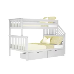 Max & Lily Twin Over Full Staircase Bunk Bed With Storage Drawers -Children Furniture Store GUEST d8a53447 8973 4828 95ec 6a14624db7c0