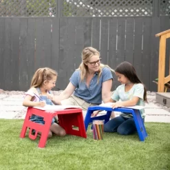 ECR4Kids Linking Stools, Children's Stackable Seat, Portable Floor Table, 4-Piece -Children Furniture Store GUEST d92a9cb9 1ba8 4d56 b587 092a821175b3