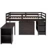 Low Twin Loft Bed With Cabinet And Rolling Portable Desk - ModernLuxe -Children Furniture Store GUEST d96d6943 178f 43dc bebe cb08cd6e8af9