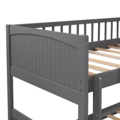 Twin Over Twin Bunk Bed With Twin Size Loft Bed With 2 Drawers - ModernLuxe -Children Furniture Store GUEST d9738109 b92f 4dee a38e c246eebb854b