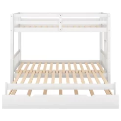 Twin Over Twin Pull-out Bunk Bed With Trundle Bed And Ladder-ModernLuxe 17 Twin Over Twin Pull-out Bunk Bed With Trundle Bed And Ladder-ModernLuxe -Children Furniture Store GUEST da630906 d51b 45d3 859c 026158d76101