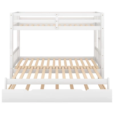 Twin Over Twin Pull-out Bunk Bed With Trundle Bed And Ladder-ModernLuxe 8 Twin Over Twin Pull-out Bunk Bed With Trundle Bed And Ladder-ModernLuxe - Image 6