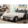 Wapiti Racer Car Youth Bed Silver/Gun Metal - MiBasics -Children Furniture Store GUEST da88a25a b902 4b7a 8f72 8ea21c4a01db