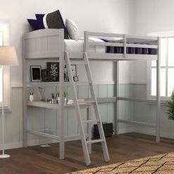 Twin Alexis Wood Arch Loft Bed With Desk - Hillsdale Furniture -Children Furniture Store GUEST db73bc57 2b12 49c9 9c96 53c79988d564