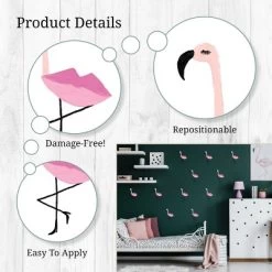 Flamingos Wall Decor - Decalcomania -Children Furniture Store GUEST dbf3f1d7 8a60 4a24 8c9d 4a18ba65ac50
