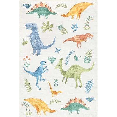 NuLOOM Eamon Dinosaur Machine Washable Kids Area Rug 12 NuLOOM Eamon Dinosaur Machine Washable Kids Area Rug - Image 10