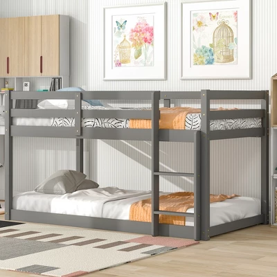 Twin Size Loft Bed With Safety Rail And Ladder-ModernLuxe 3 Twin Size Loft Bed With Safety Rail And Ladder-ModernLuxe