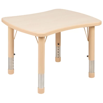 Flash Furniture 21.875"W X 26.625"L Rectangular Plastic Height Adjustable Activity Table 13 Flash Furniture 21.875"W X 26.625"L Rectangular Plastic Height Adjustable Activity Table - Image 11