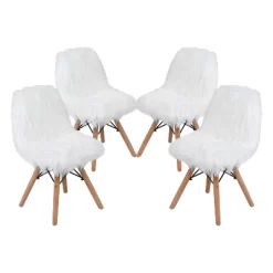 Emma And Oliver 4 Pack Kids Shaggy Dog Accent Chair - Desk Chair - Playroom Chair -Children Furniture Store GUEST de31d7fa 7879 400e a9fb 4a2457df6376