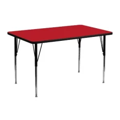 Flash Furniture 24''W X 48''L Rectangular HP Laminate Activity Table - Standard Height Adjustable Legs -Children Furniture Store GUEST e069c084 c55e 4cea 8288 a3f011f14ef8 1