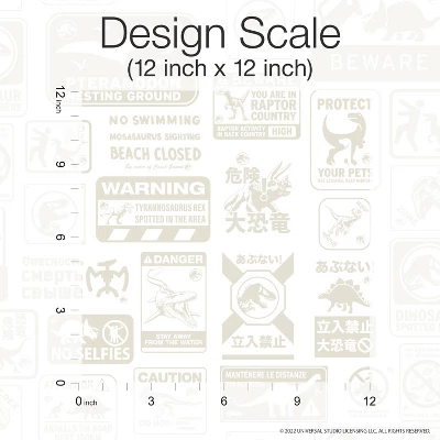 Jurassic World Dominion Signs Peel And Stick Wallpaper - RoomMates 5 Jurassic World Dominion Signs Peel And Stick Wallpaper - RoomMates - Image 3