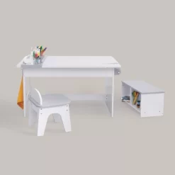 Fantasy Fields - Little Artist Monet Play Art Table Kids Furniture - White/Gray -Children Furniture Store GUEST e146830a 05b9 4d40 b1cf 1147992d1d9e