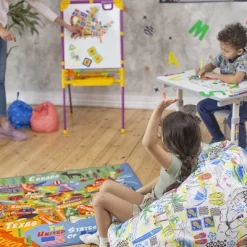 KC CUBS Boy & Girl Kids USA United States Map Educational Learning & Fun Game Play Area Non Slip Nursery Bedroom Classroom Rug Carpet -Children Furniture Store GUEST e1475330 558b 4613 a7fd 1fbc0dcfc536