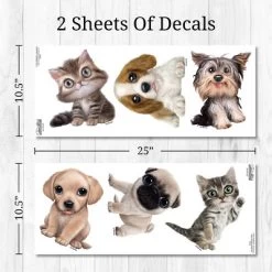 Cats & Dogs Wall Decor - Decalcomania