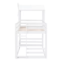 Twin Over Twin Bunk Bed With Roof, Window, Guardrails And Ladder - ModernLuxe -Children Furniture Store GUEST e202d40a f325 4d9f a732 66deca72aa52